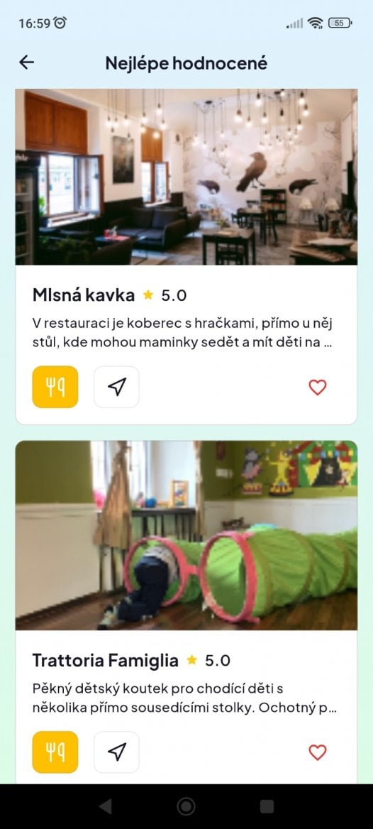 Aplikace Tweenip - Nejlépe hodnocené