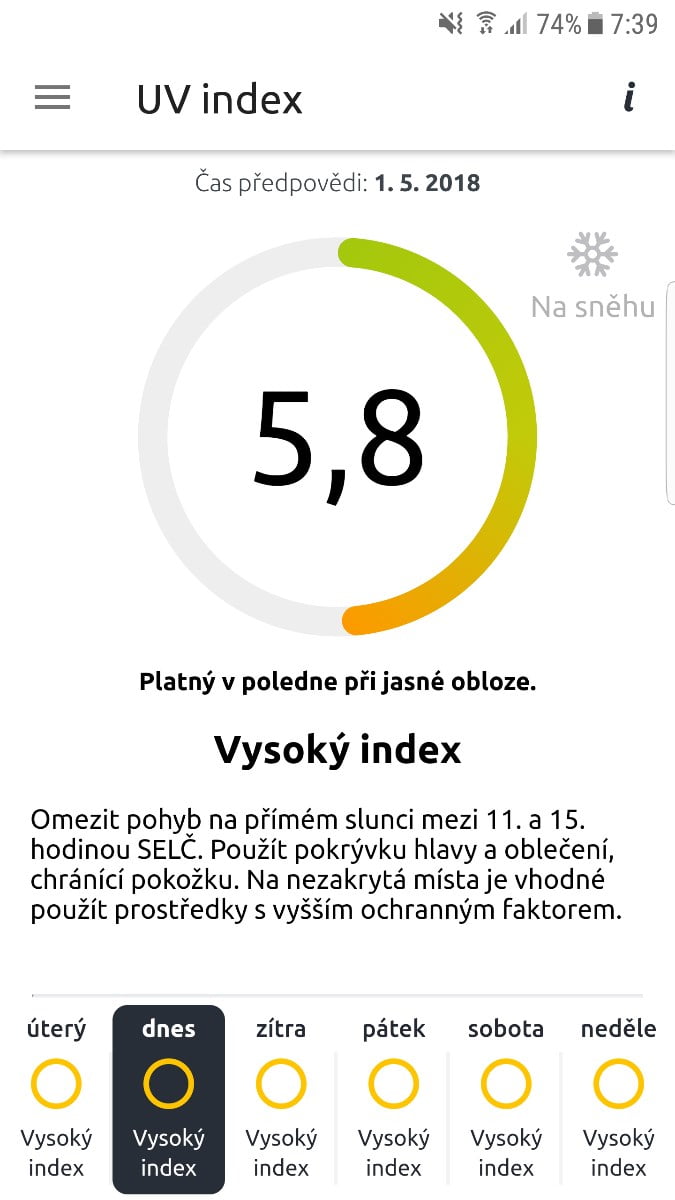 ČHMÚ má nové mobilní aplikace se stavem i předpovědí počasí