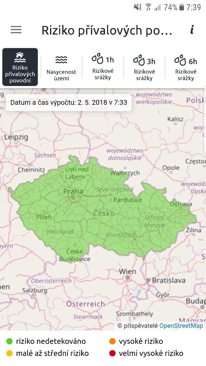 ČHMÚ má nové mobilní aplikace se stavem i předpovědí počasí