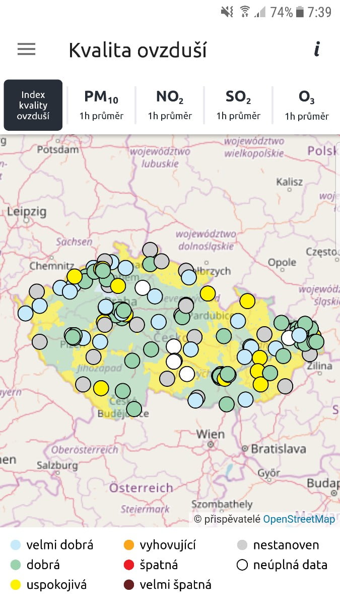 ČHMÚ má nové mobilní aplikace se stavem i předpovědí počasí