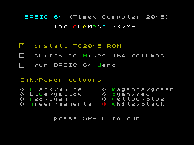 eLeMeNt ZX software