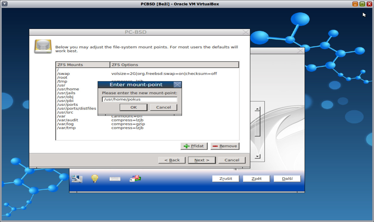 Instalace PC-BSD