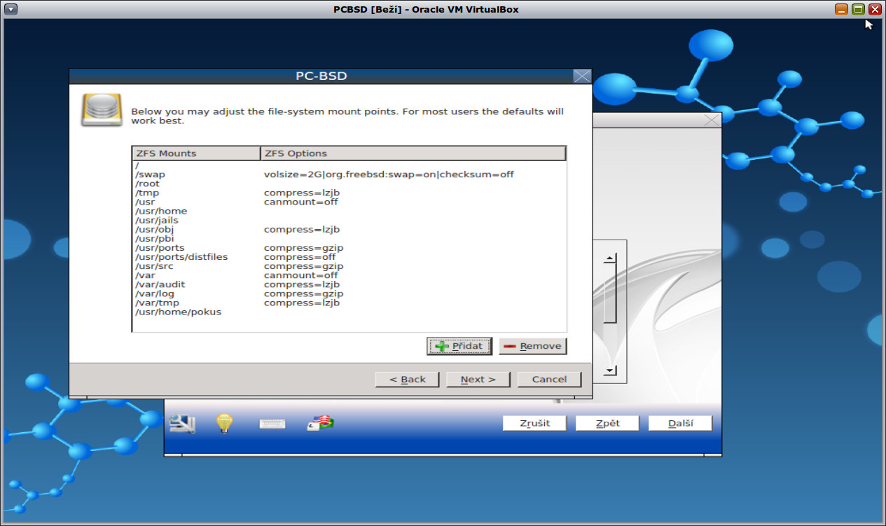 Instalace PC-BSD
