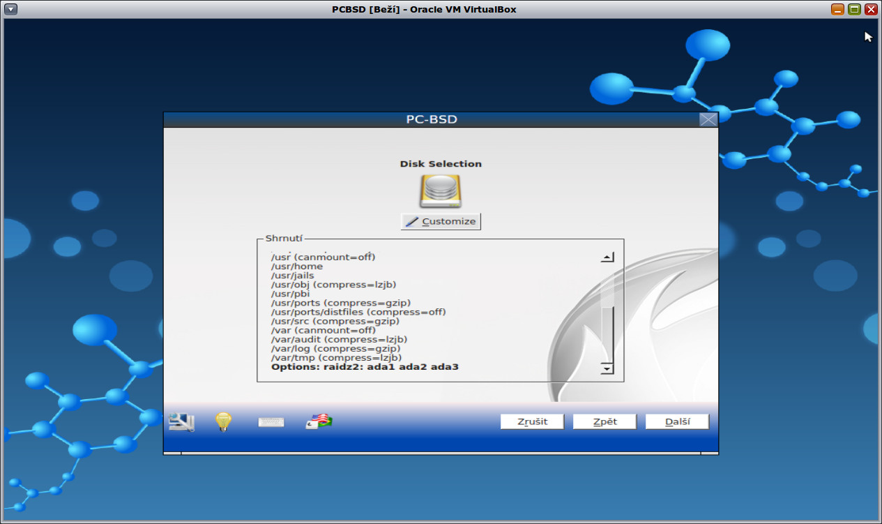 Instalace PC-BSD