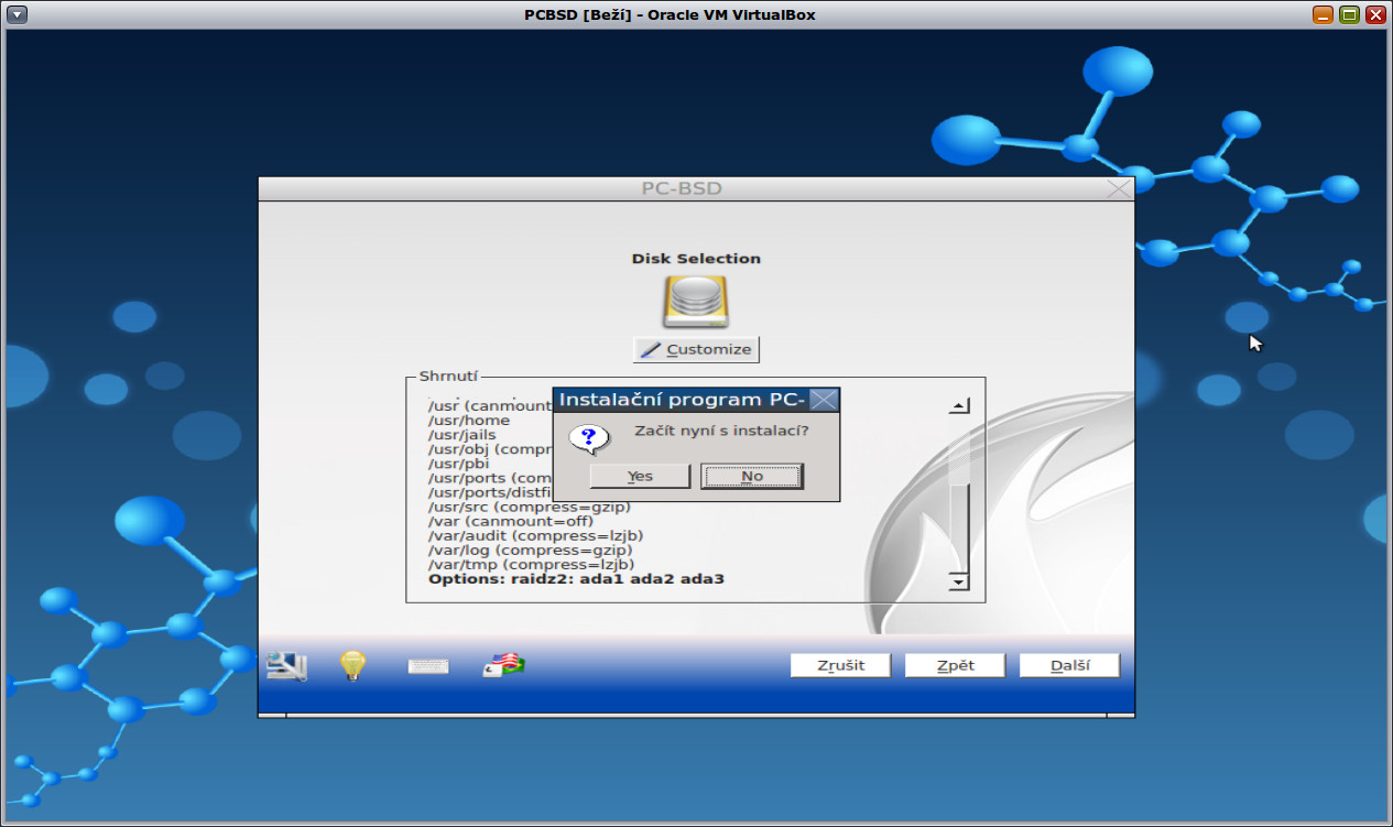 Instalace PC-BSD
