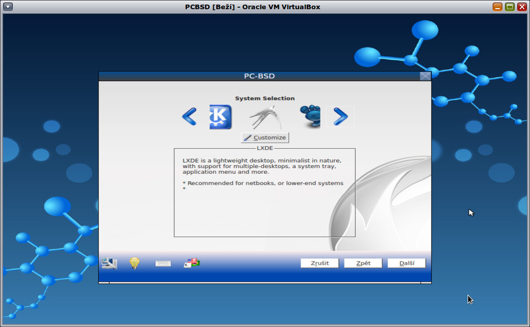 Instalace PC-BSD