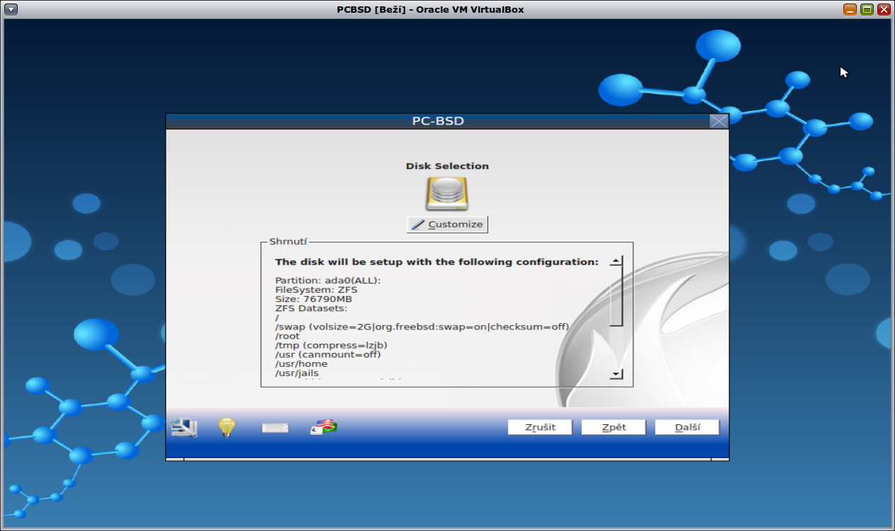 Instalace PC-BSD