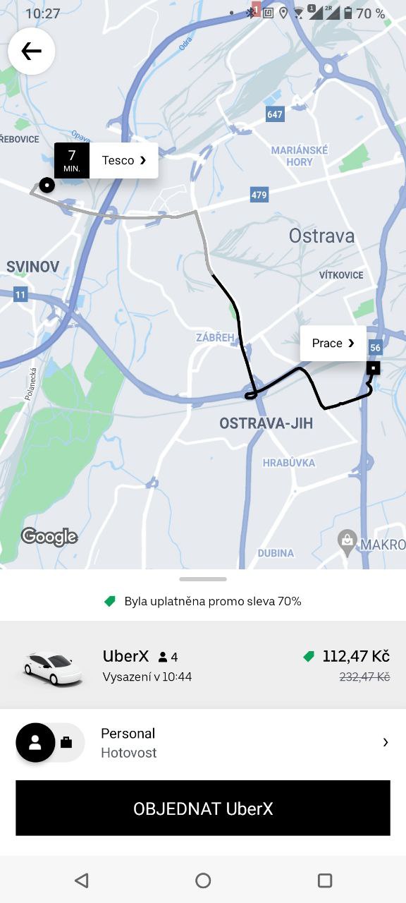 Uber je od 30. 9. 2021 nově v Ostravě a Plzni.