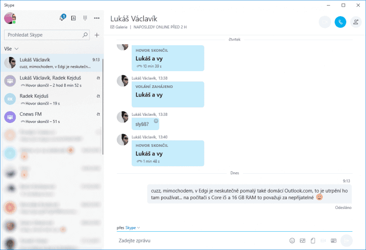 Tohle je Skype 12 pro Windows 10