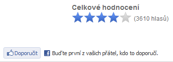 <p>U každého programu lze ihned vidět jeho hodnocení od ostatních uživatelů</p>