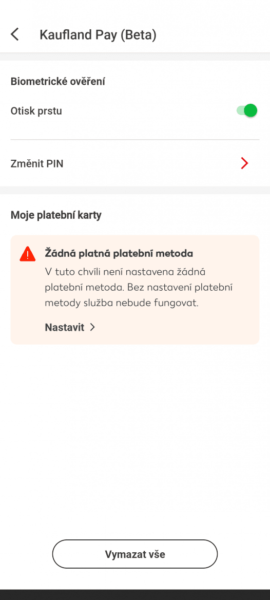 Platební služba Kaufland Pay. (26. 10. 2022)