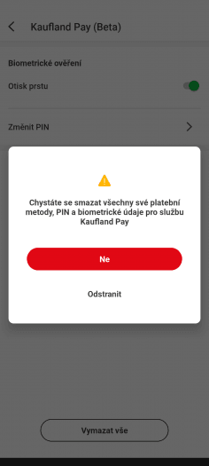 Platební služba Kaufland Pay. (26. 10. 2022)