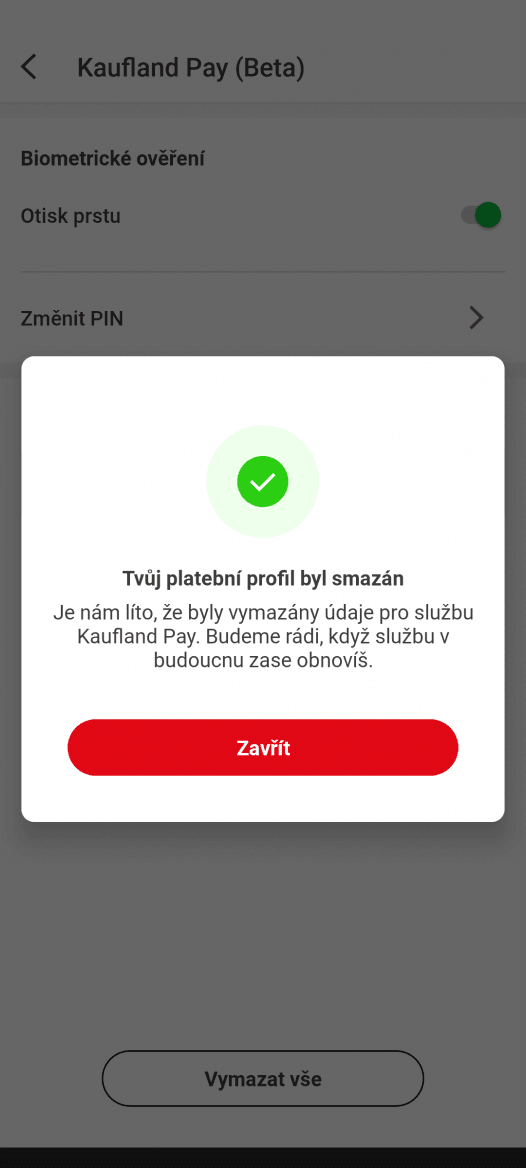 Platební služba Kaufland Pay. (26. 10. 2022)