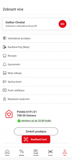 Platební služba Kaufland Pay. (26. 10. 2022)