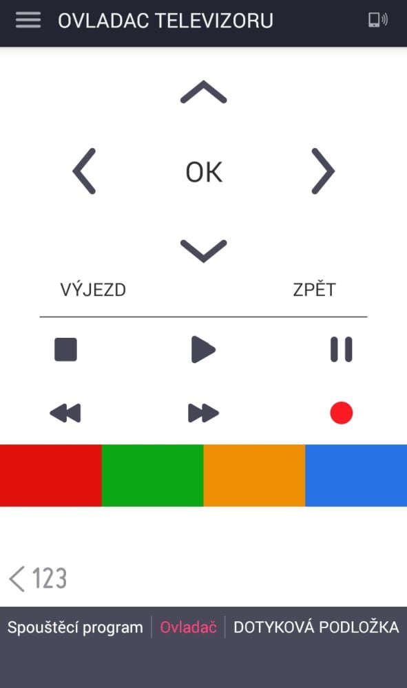 LG TV Plus - ovládání přes mobil