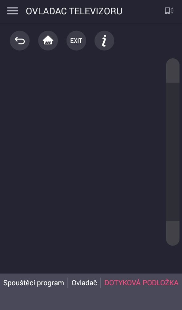 LG TV Plus - ovládání přes mobil