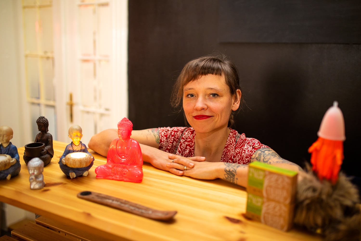 Michaela v agentuře.