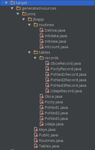 JavaFX: aktualizace a vkládání záznamů JOOQ