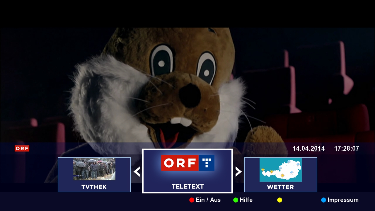 ORF teletext v rámci aplikace HbbTV