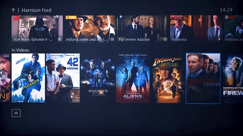 Swisscom TV - uživatelské prostředí