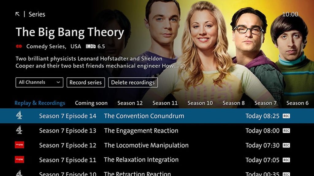 Swisscom TV - uživatelské prostředí