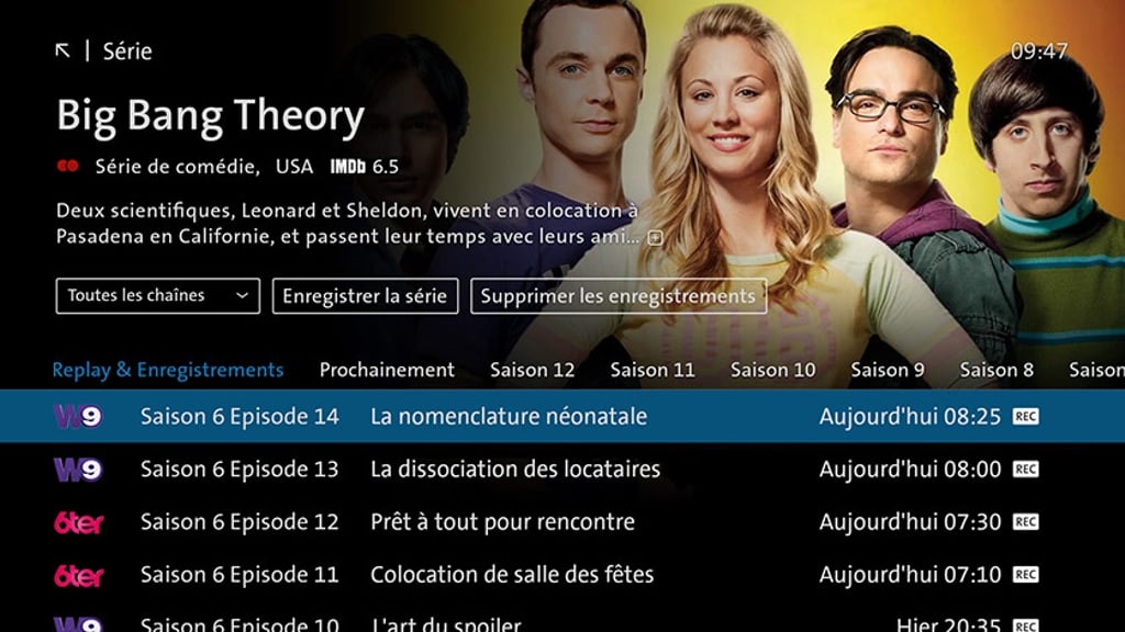 Swisscom TV - uživatelské prostředí