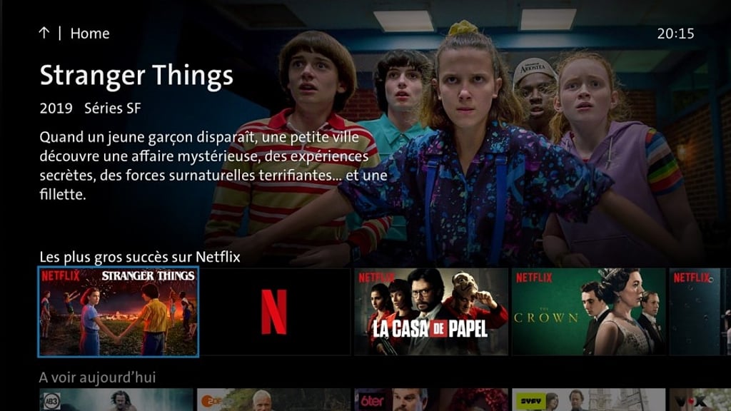 Swisscom TV - uživatelské prostředí