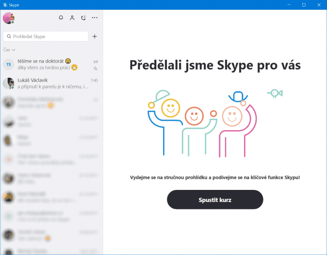 Nový Skype  pro osobní počítače