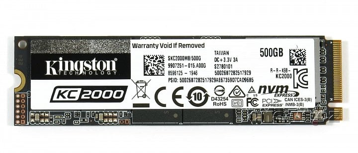 Kingston KC2000 500GB front