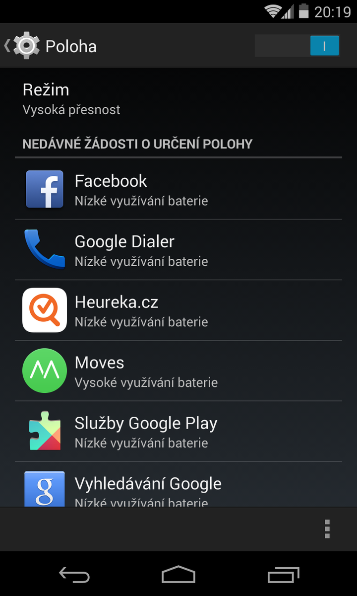 Android 4.4 KitKat - systém