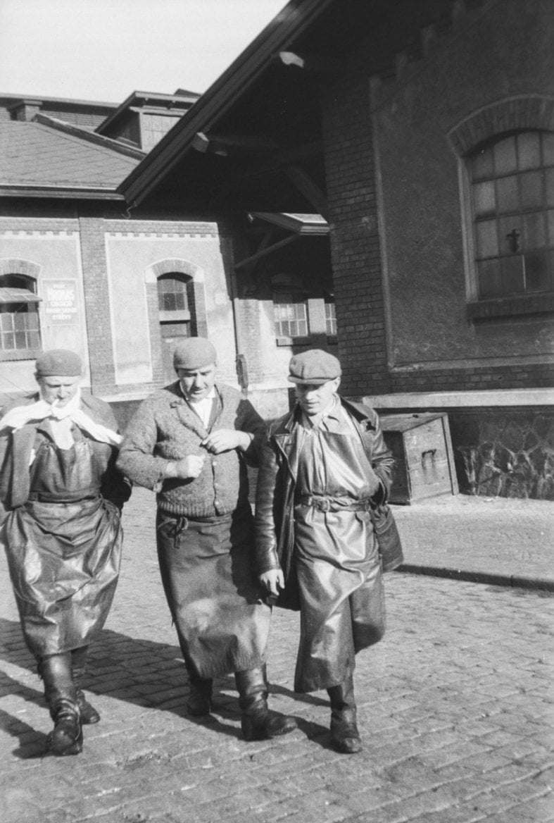 Historické fotky z bývalých jatek v Holešovické tržnici