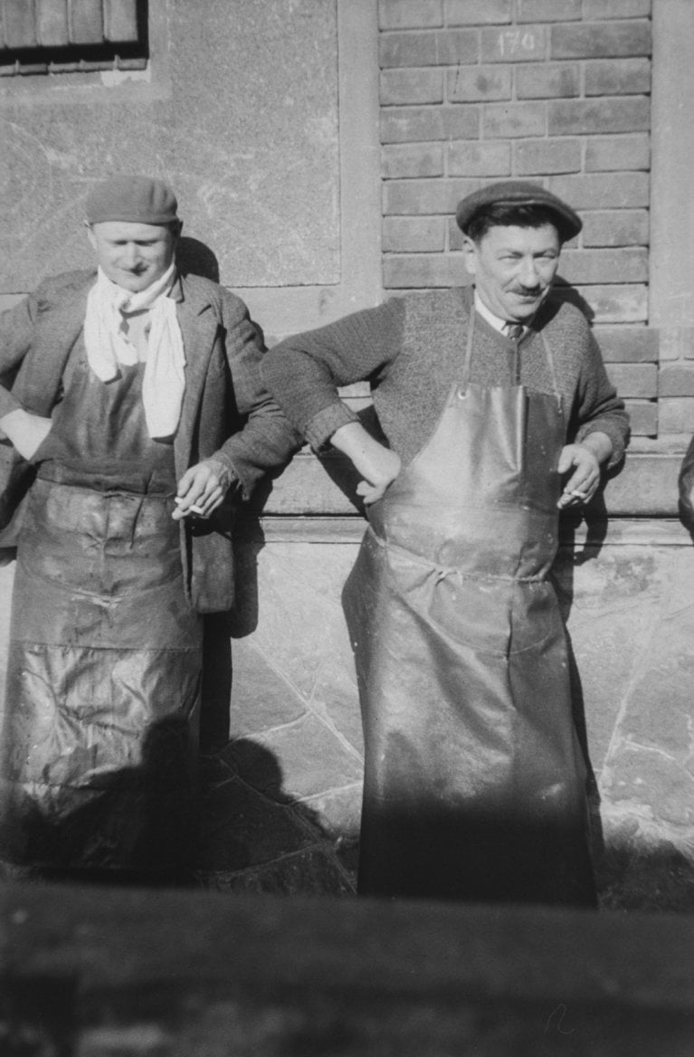 Historické fotky z bývalých jatek v Holešovické tržnici