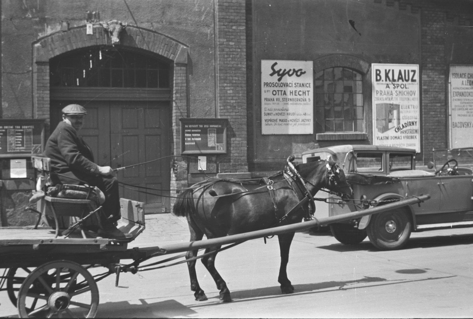 Historické fotky z bývalých jatek v Holešovické tržnici