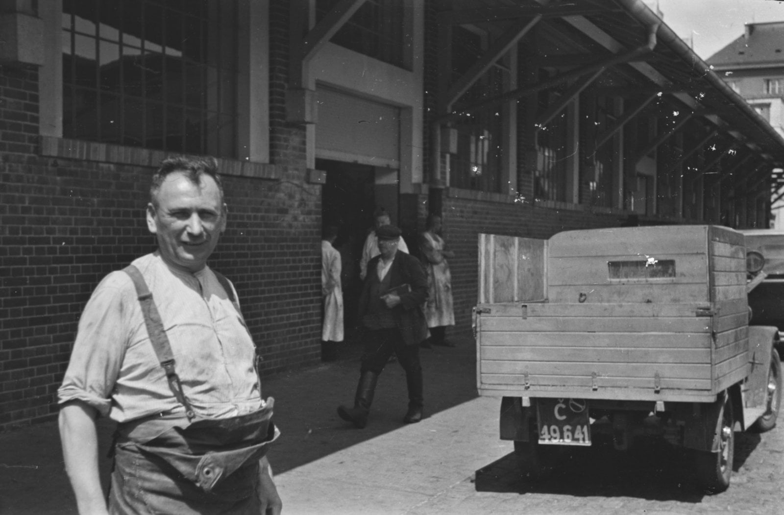 Historické fotky z bývalých jatek v Holešovické tržnici