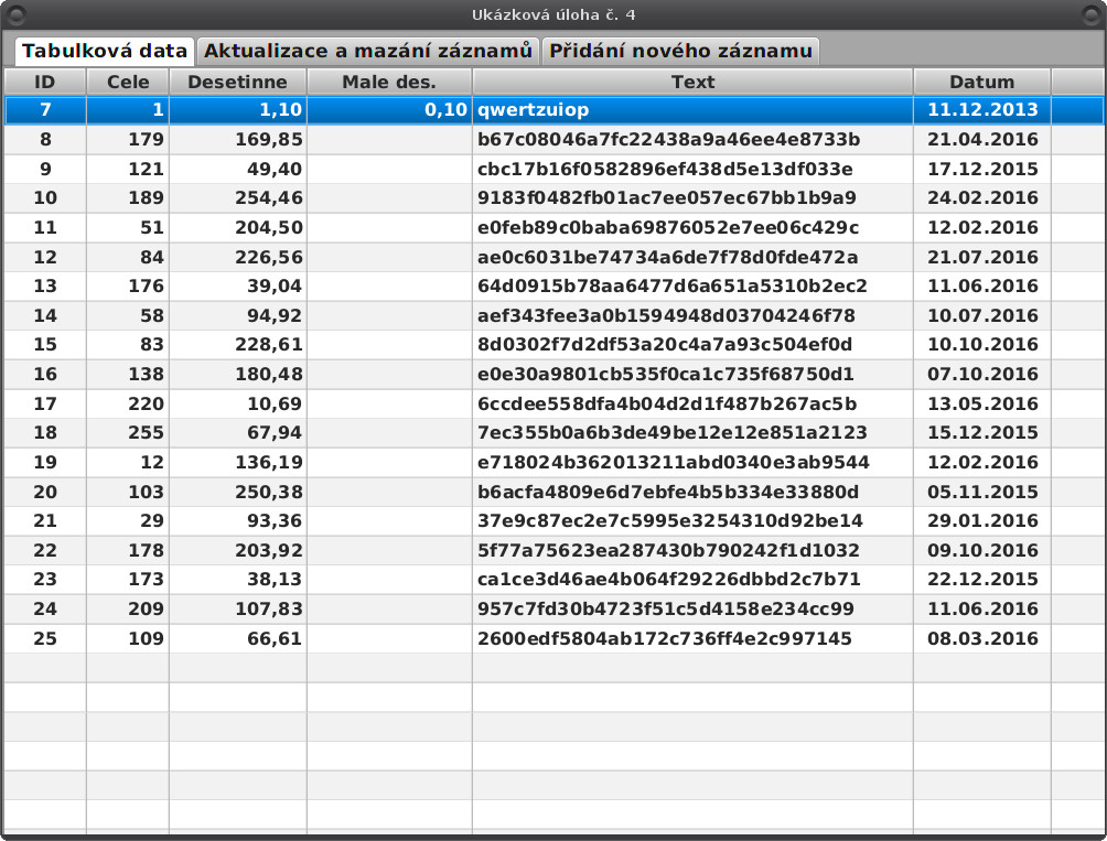 JavaFX: uložení aktualizovaných záznamů