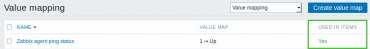 Zabbix 3.0 Vaue mapping new