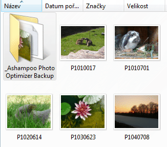 <p>Dochází k automatické záloze originálů</p>