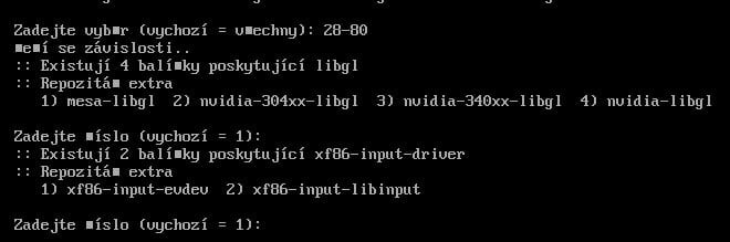 Arch: instalace grafického prostředí Xorg