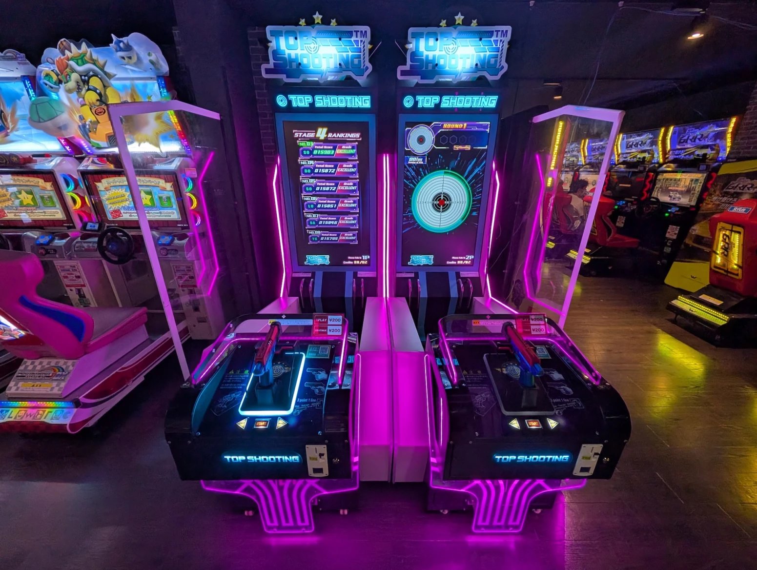 Moderní arkádové herny v Japonsku (Tokio a Ósaka)