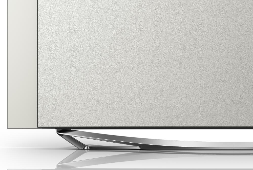 Panasonic TX-65CZ950 (OLED) - detail povrchu Alcantara.