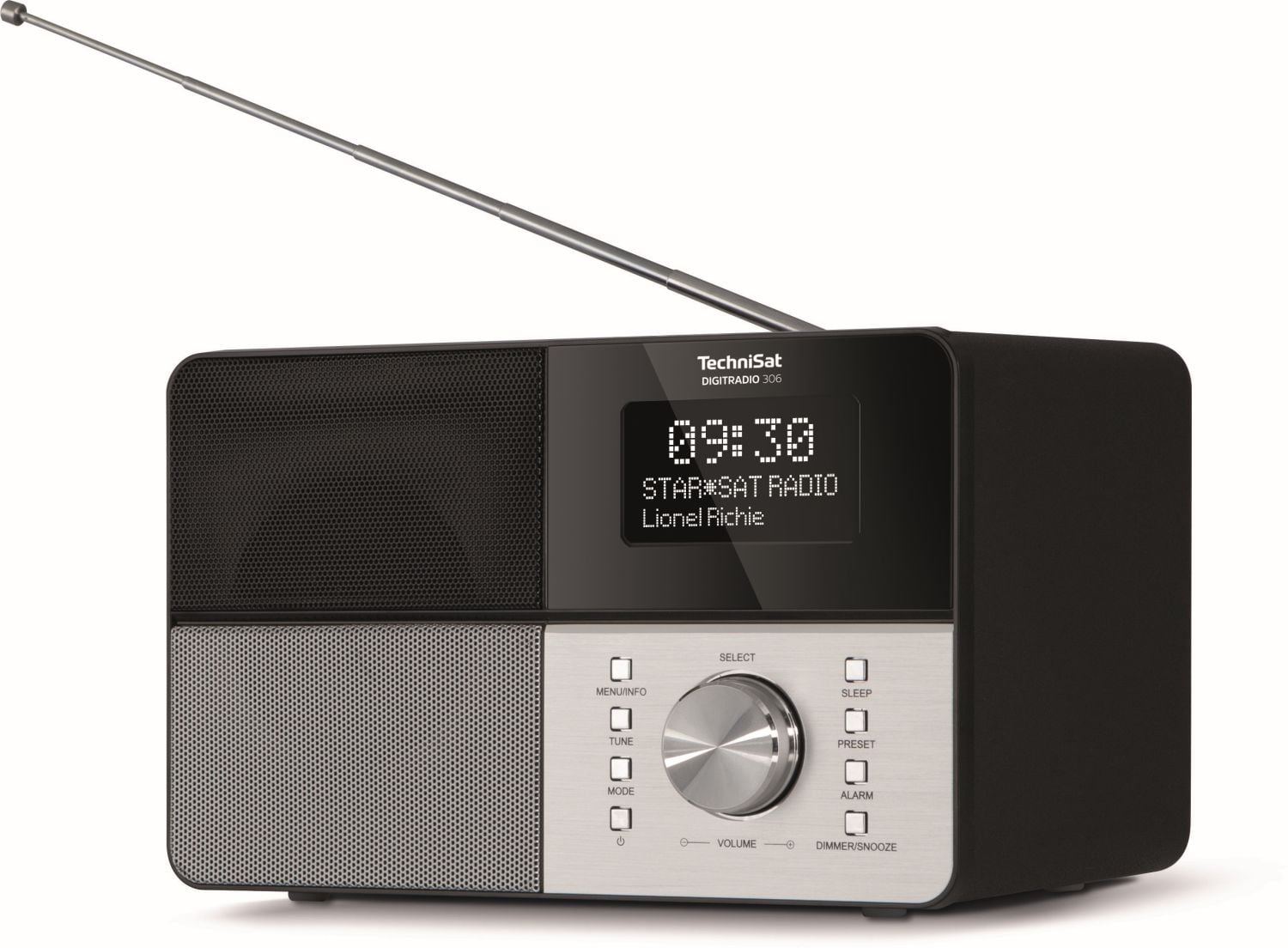 Technisat DigitRadio 306, resp. DigitRadio 306 IR (internetový příjem).