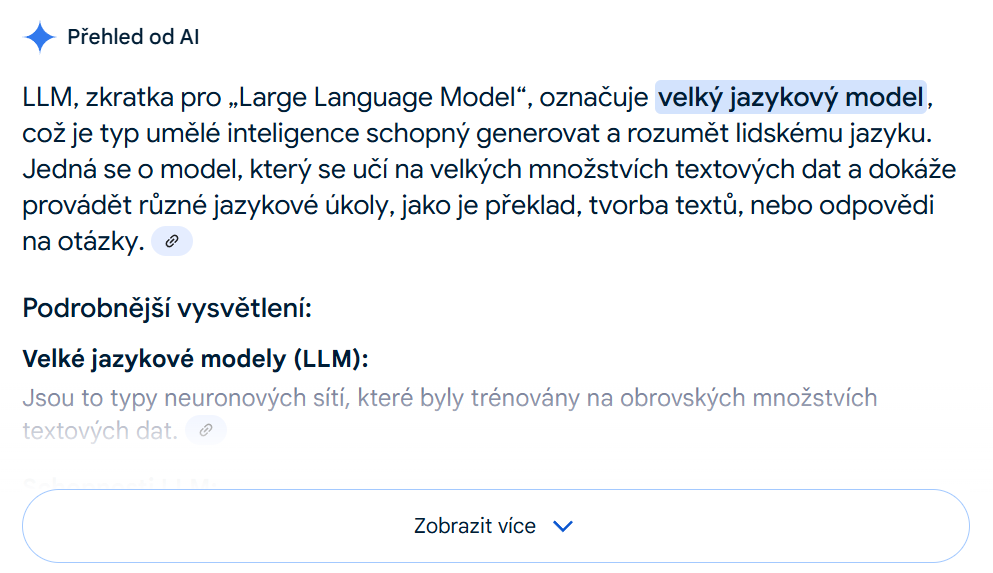 Grafika o AI Overviews