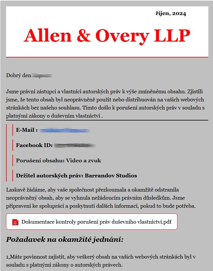 Jiný příklad fiktivní výzvy, tentokrát s jinou značkou