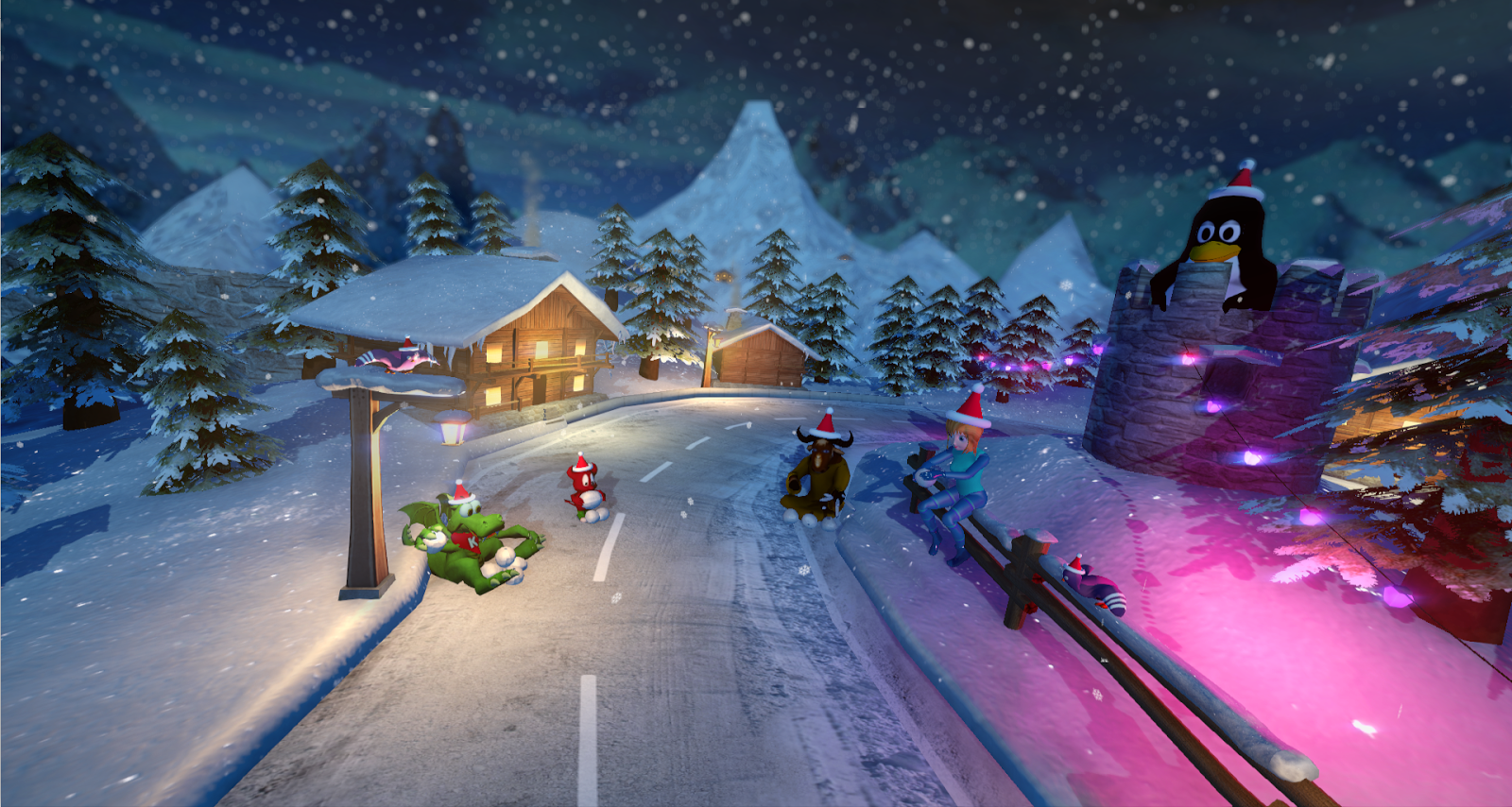 SuperTuxKart s novou grafikou