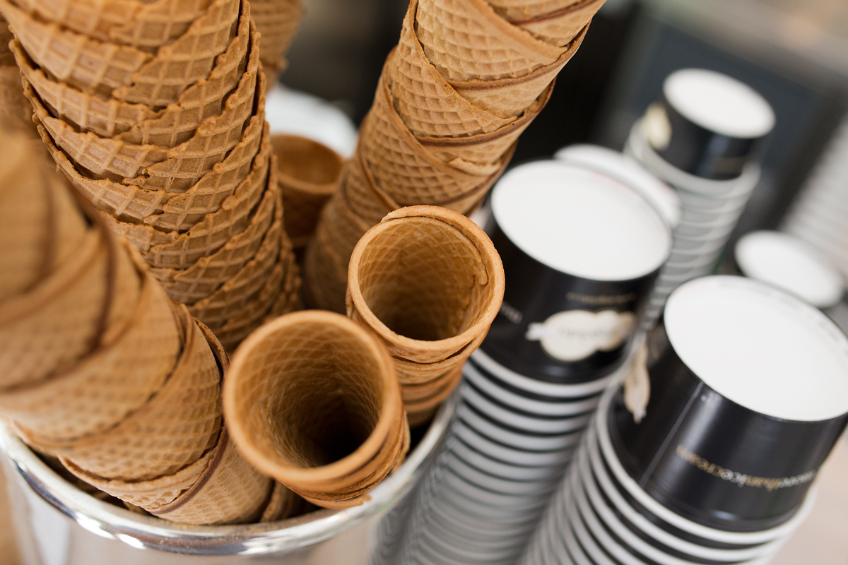 Ve zmrzlinářství Angelato prodávají zmrzlinu po celý rok.