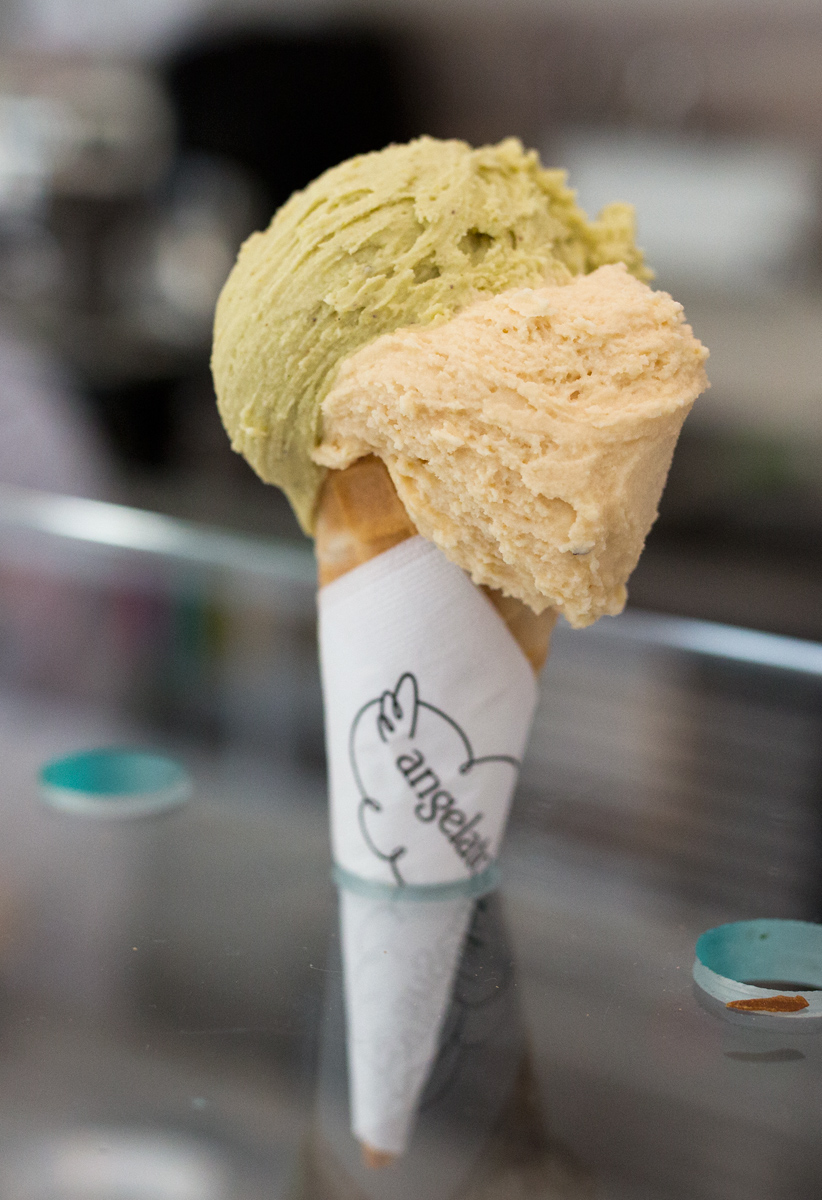 Ve zmrzlinářství Angelato prodávají zmrzlinu po celý rok.