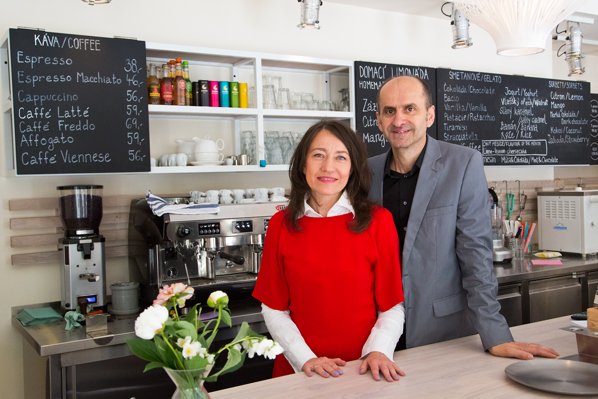 Ve zmrzlinářství Angelato prodávají zmrzlinu po celý rok.