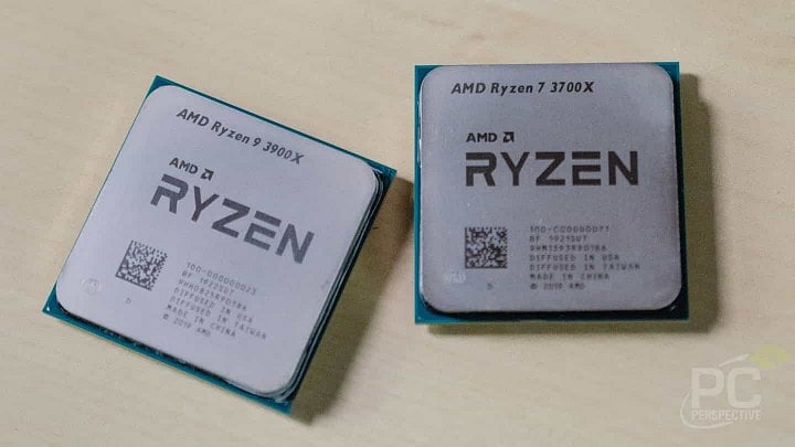 AMD Ryzen 9 3900X a Ryzen 7 3900X foto PC Perspective