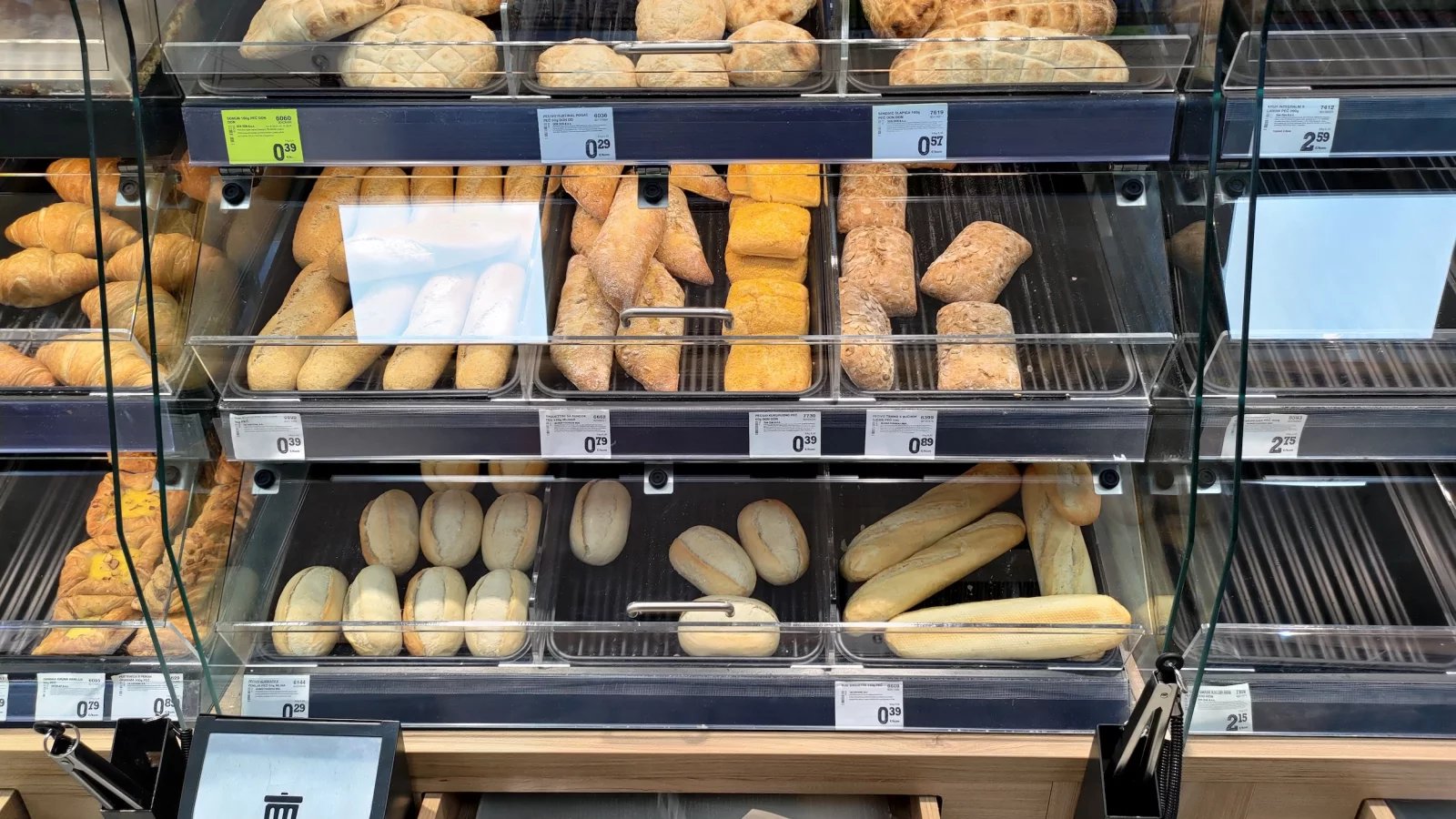 Ceny potravin v Chorvatsku. Konzum, Baška, ostrov Krk. (9. 6. 2024)