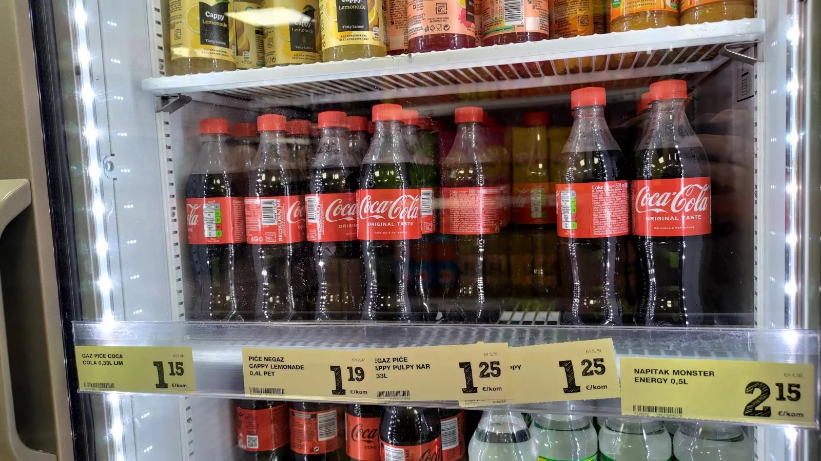Ceny potravin v Chorvatsku. Konzum, Baška, ostrov Krk. (9. 6. 2024)